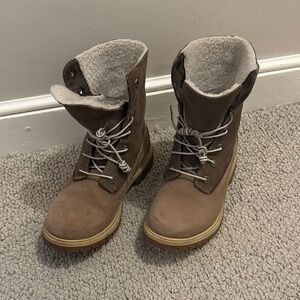 Timberland Olive Brown Winter Boots